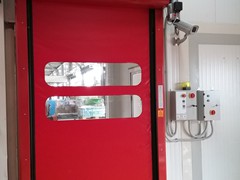 porta rapida verticale e saracinesca